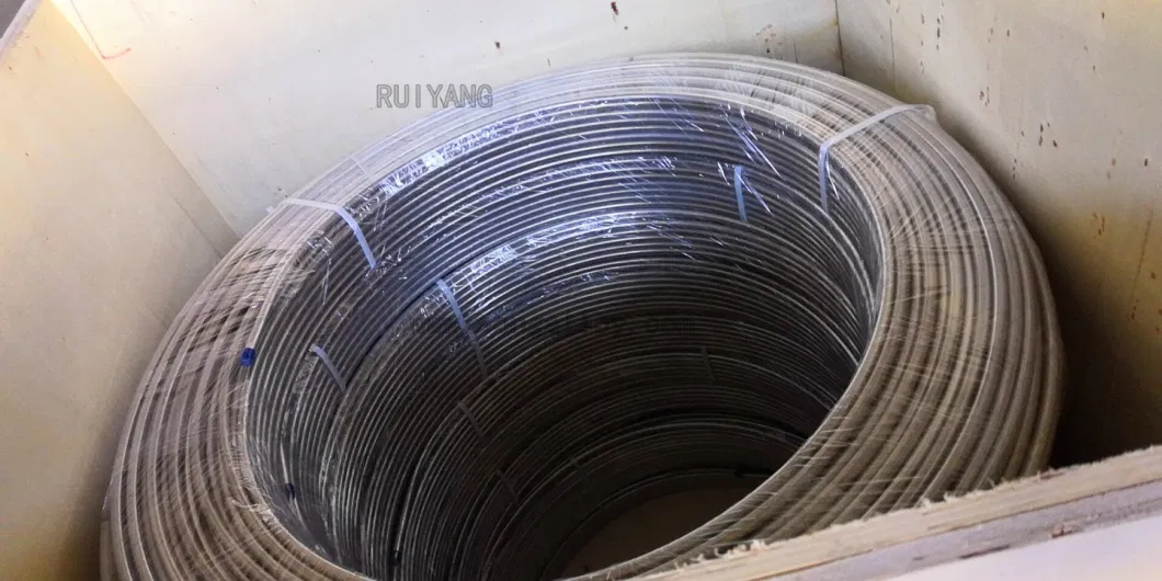 Stainless Steel Coiled Tubing AISI316 AISI304 in Steel Pipe Tube